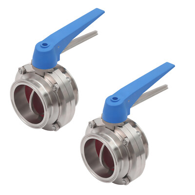 2 Pack 3 Inch Trigger Industry Butterfly Valves Chemical Handle Butterfly Valve