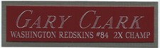 RICKY SANDERS REDSKINS NAMEPLATE AUTOGRAPHED SIGNED FOOTBALL HELMET JERSEY PHOTO
