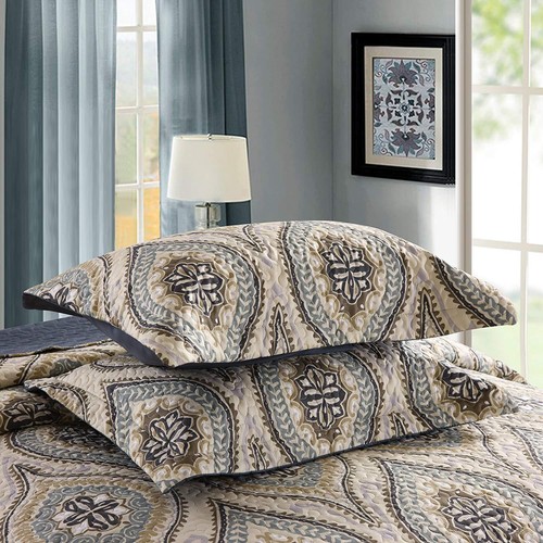 3-teiliges leichtes Quilt King bedrucktes Quilt Set Bettwäsche leicht Oversize - Bild 7 von 9
