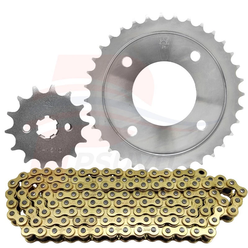 Juego de piñones delanteros y traseros y cadena JT para CT-125 Hunter Cub 14-39-120L dorado DID Foto 2 de 4