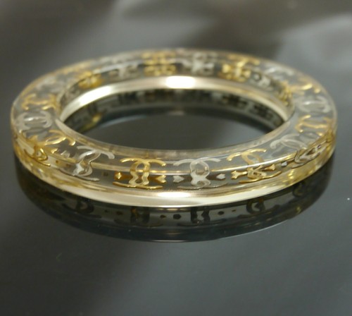 Authentic CHANEL Bangle Coco Mark Jelly/Plastic #4241 - Picture 8 of 8
