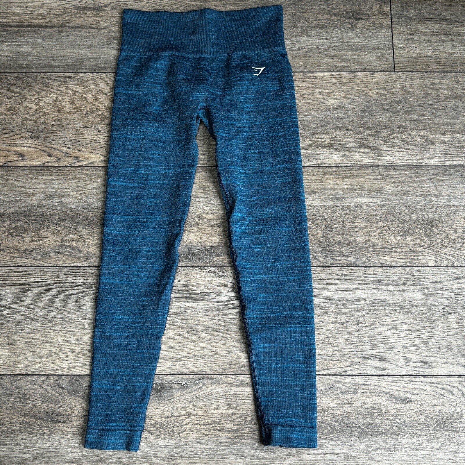 Gymshark Adapt Marl Seamless Leggings Atlantic Blue Shark Blue Sz