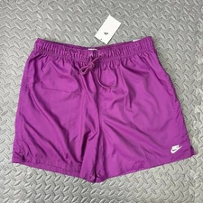 Nike Flow Shorts Size Small Mens Purple White Woven 6" Standard Fit $50