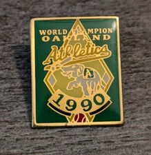 World Champion Oakland A's Athletics MLB Baseball 1990 Elephant Mascot Lapel Pin