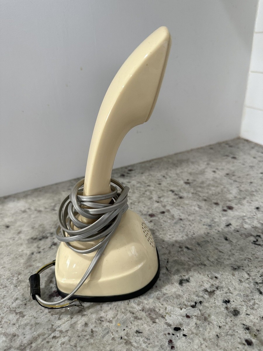 VTG Mid Century Ericophone Cobra Cream Dial Phone Telephone, 9in