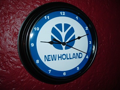 New Holland Farm Tractor Barn Garage Man Cave Advertising Black