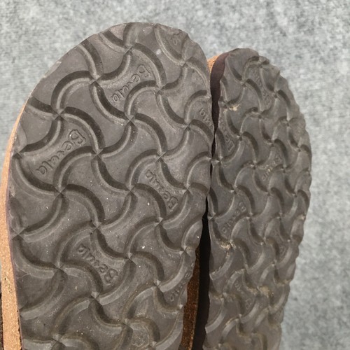 Sandalias Betula By Birkenstock para mujer 36 tanga cuero marrón puntera informales planas - Imagen 12 de 15