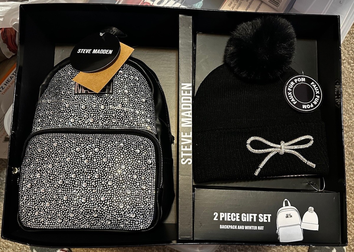 STEVE MADDEN GIFT SET - Bling Rhinestone Backpack Bag +  display picture 1
