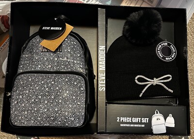 STEVE MADDEN GIFT SET - Bling Rhinestone Backpack Bag +  display picture 2