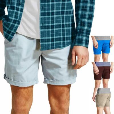 Herren Ex UK Kette Store Chino Shorts Freizeit 100 % Baumwolle Hose