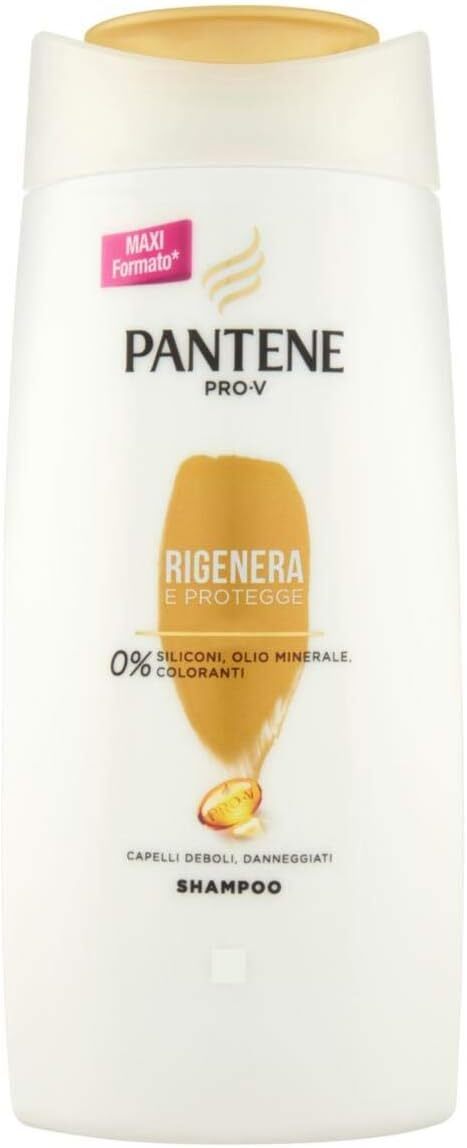 PANTENE SHAMPOO 675 ML. RIGENERA E PROTEGGE, 3 Pezzi.