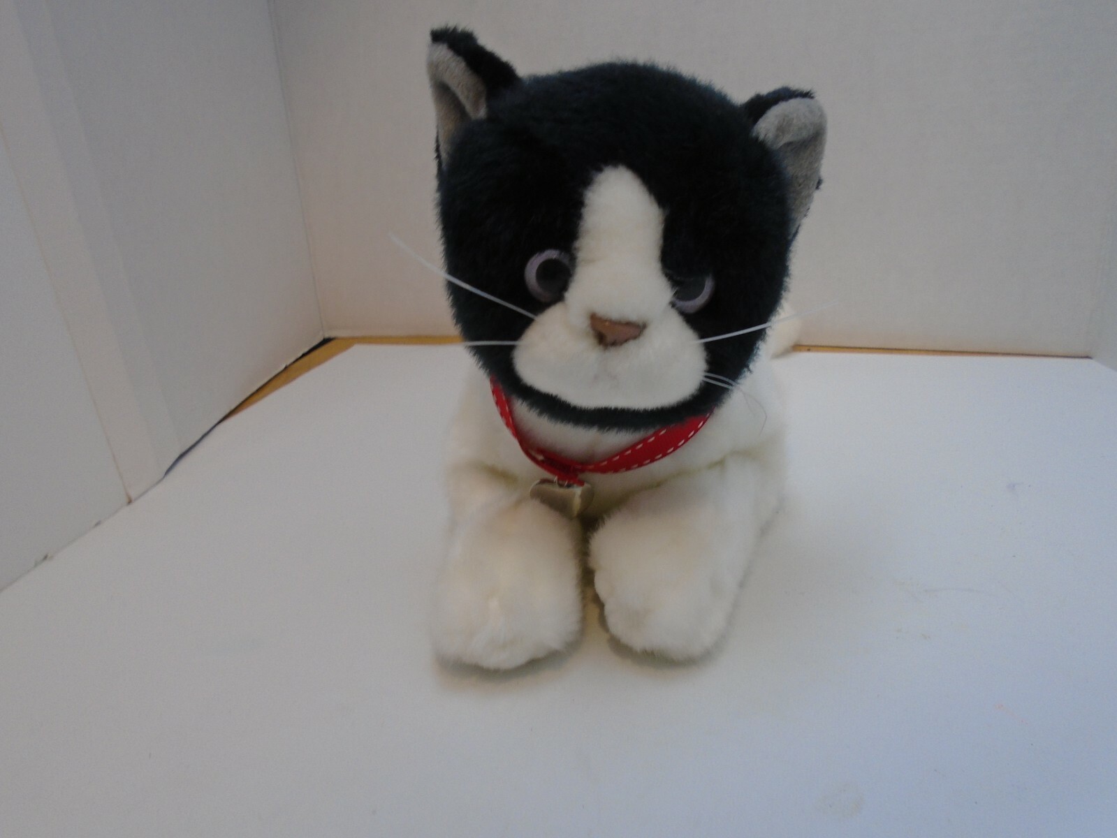Russ Yomiko Classics Calico Black and White Cat Plush Stuffed 15"