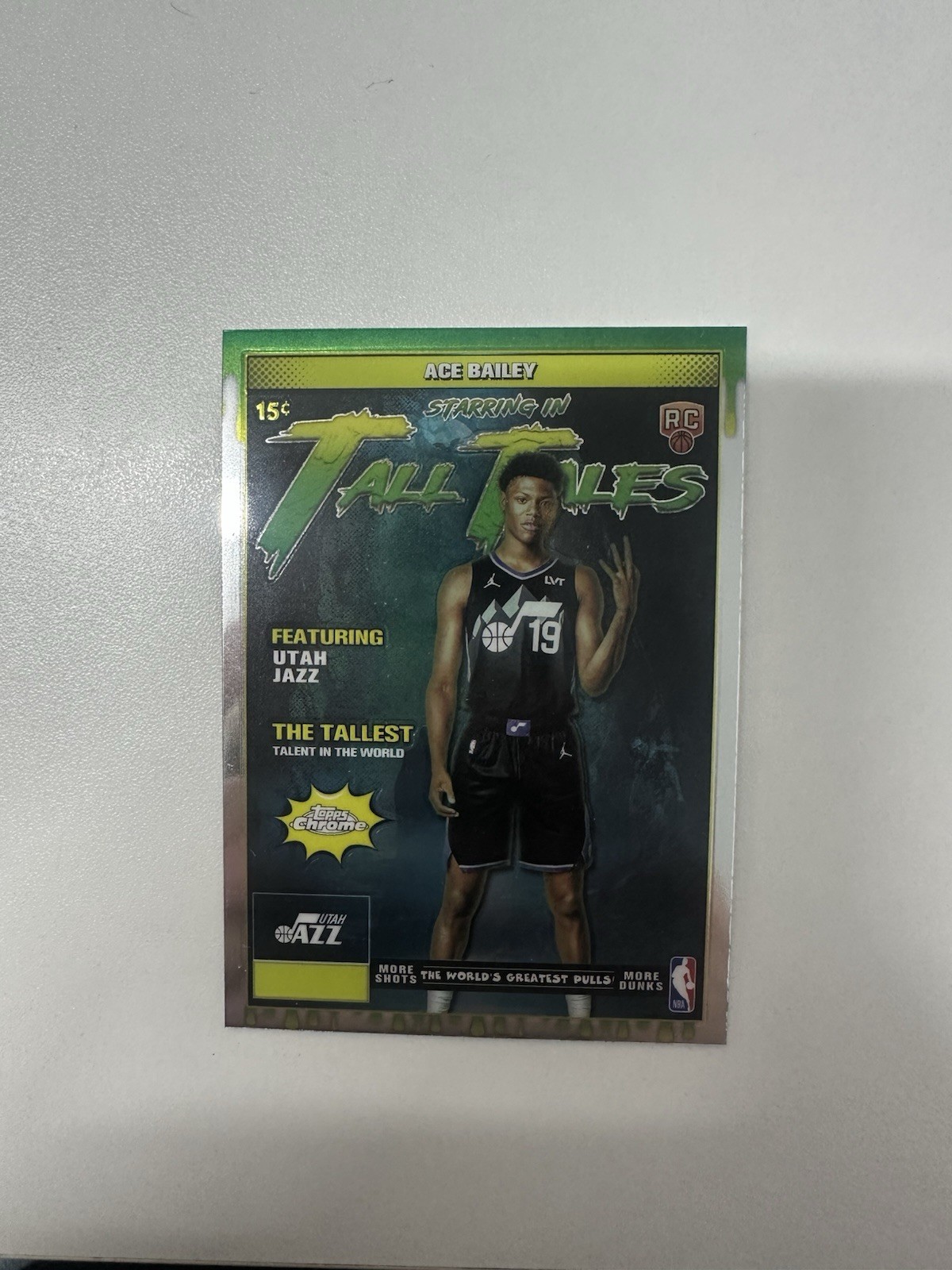 2025-26 Topps Chrome Ace Bailey Tall Tales Rookie RC #TT-23 Utah Jazz