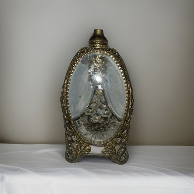 Antique Ormolu  Perfume Bottle Hollywood Regency Without Lid 