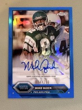 2023 Topps Composite - Topps Chrome Autographs Mike Quick Blue Refractor #/150