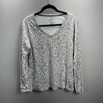 Croft & Barrow The Classic Tee Floral Long Sleeve Shirt XL