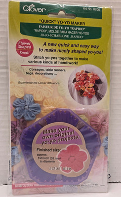 Clover Quick Yo-Yo Maker/Art No.8706/5 Petal/1-3/8''