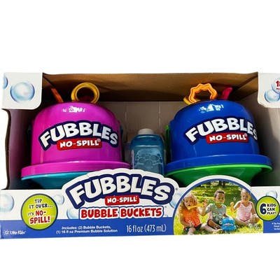 Fubbles No Spill Bubble Buckets Kids Bubble Machine Toys 2 Pack
