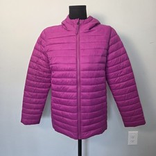 Lands  End Youth Girl XL 14-16 PrimaLoft Puffer Jacket Pink Lightweight Packable