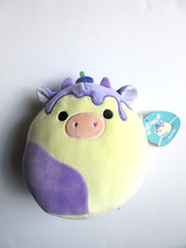 Squishmallows Benito Blueberry Cheesecake Cow 8" Brand New NWT