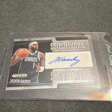 Panini Prizm Black Sensational Signatures Auto Jaden Hardy #SS-HRY Mavericks
