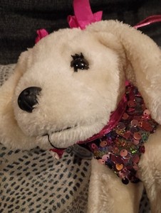 ADORABLE Poochie & Co. Puppy Dog Pink Glitter Purse