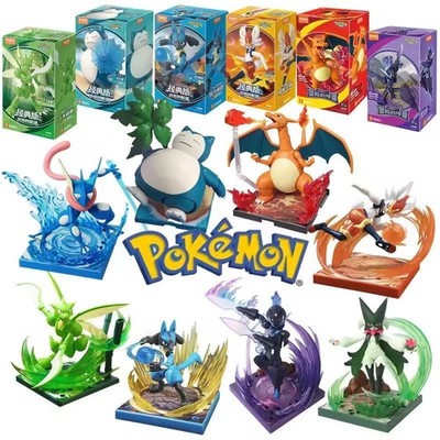 Blokees Pokemon Charizard Greninja Lucario Ceruledge & Snorlax 6'' Action Figure