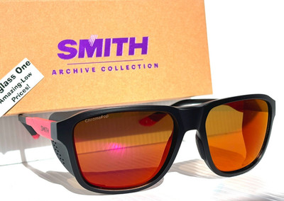 Smith Optics EMBARK Mt Black Horizon Red ChromaPop POLARIZED Red Mirror Sunglass