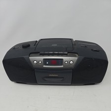 Audiophase CD-188E Portable Compact Disc Stereo Radio Cassette Recorder TESTED