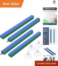 8 Inch Aquarium Air Stone Bubbler Diffuser for Fish Tanks DWC with 4 Suction ...