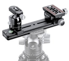 Leofoto FDM-02 Binocular Rangefinder Rail Kit, 20 cm, Black, FDM-02