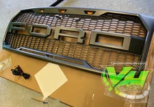 Grille For Ford F150 Grill 2009-2014 Raptor Style Grille Grille w/Letter+LED