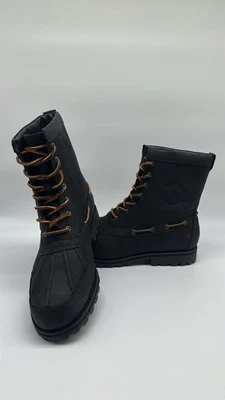 Polo Ralph Lauren Black Solid Boots for Men | eBay display picture 3