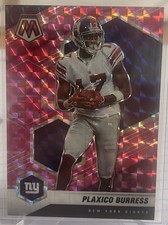 2021 Panini Mosaic Plaxico Burress Pink Camo Prizm #151 New York Giants Steelers