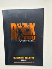 WE WILL ROCK YOU the musical Theatre Programme WESTEND