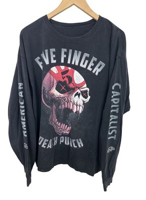 Five Finger Death Punch Anvil Shirt Mens 2XL Black American Capitalist Tour 2012