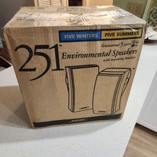 Nuovissima coppia diffusori ambientali da esterno BOSE 251 #024644 scatola orig bianca