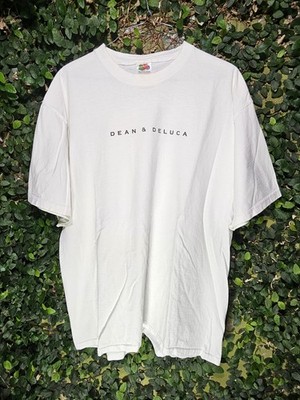 Vintage Y2K Dean & Deluca NYC SoHo Upscale Gromet Grocery T-Shirt Sz XL FLAWS