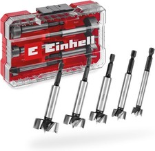 Einhell Forstnerbohrer Set Zubehör Bohrmaschine Aufbewahrungsbox Stahl 5tlg
