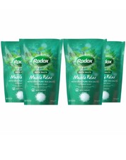 Radox Bath Salts Muscle Relax Bath Therapy, Peppermint, 4 Pack, 900g