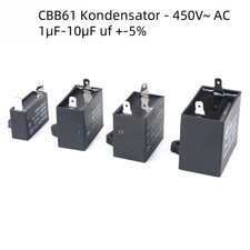 Condensador - 450V~ AC 1μF-10μF uf +-5% condensador de arranque condensador de motor CBB61