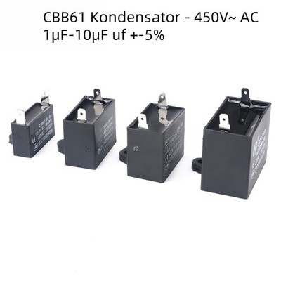 Kondensator - 450V~ AC 1µF-10µF uf +-5% Anlaufkondensator Motorkondensator CBB61
