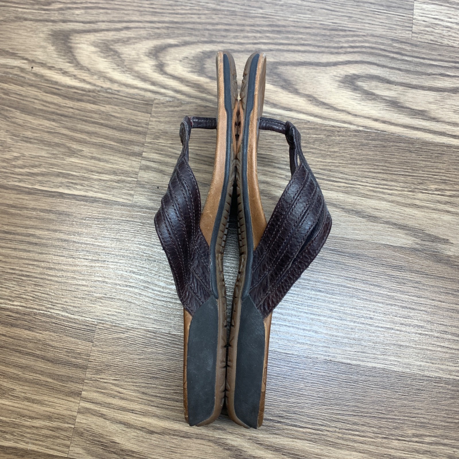 Merrell Sandalo Perizoma Lidia Mogano Donna Taglia 10 Pelle J46304 Slip on