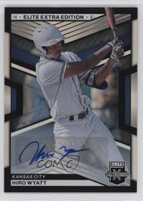 2023 Panini Elite Extra Edition Signatures Hiro Wyatt #143 Auto 1u6
