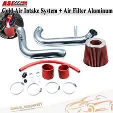 Cold Air Intake System + Air Filter Aluminum For 2001~2005 2002 Honda Civic 1.7L