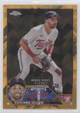 2023 Chrome Update Sapphire Edition Rookie Debut Gold 12/50 Edouard Julien 0wv1