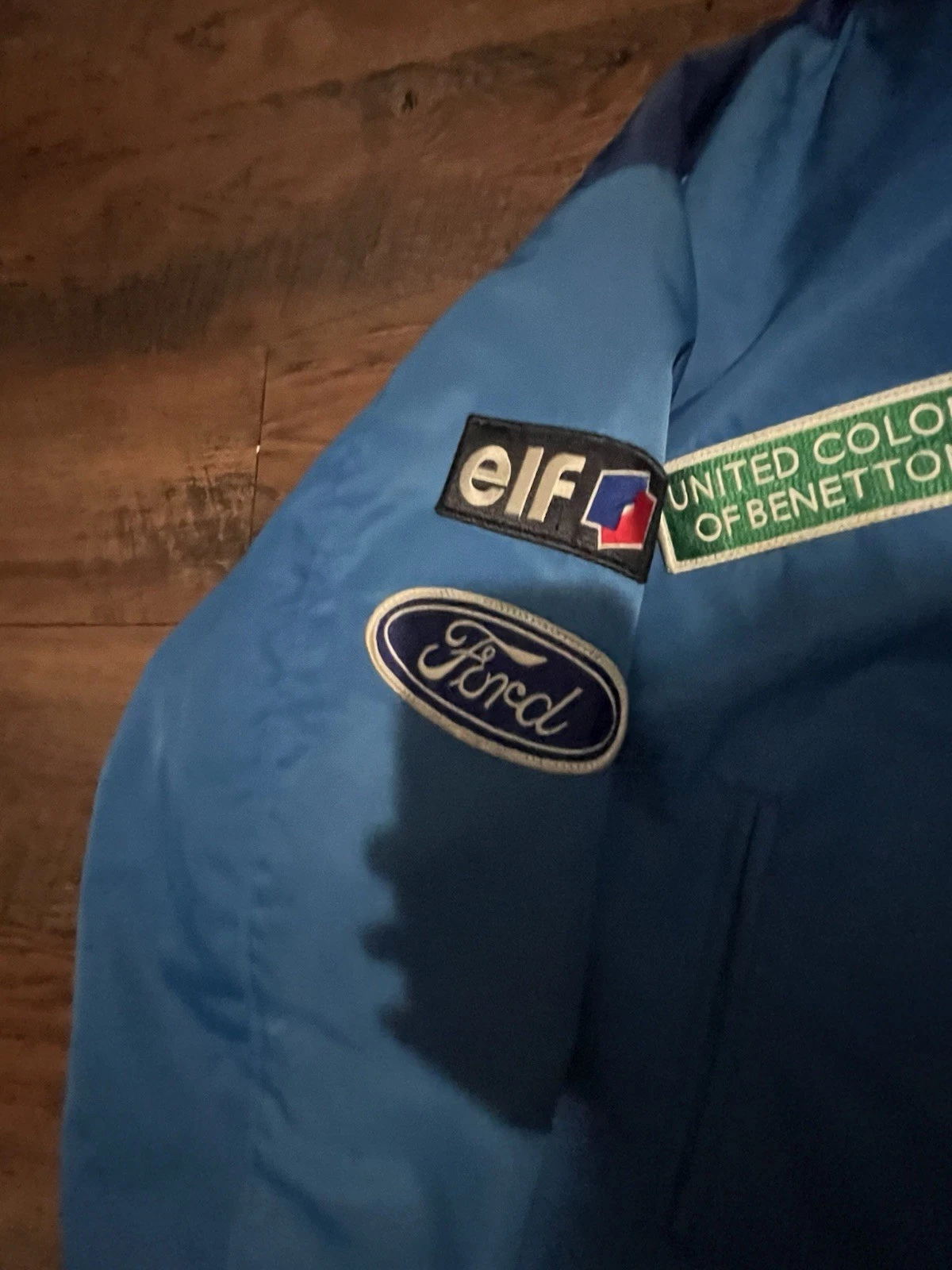 Vintage Benetton Formula 1 Blue Jacket Size 48 Rare Mild Seven From Japan - product detail image 5