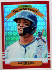 Javier Baez 2019 Donruss Optic Diamond Kings Red Pandora /99
