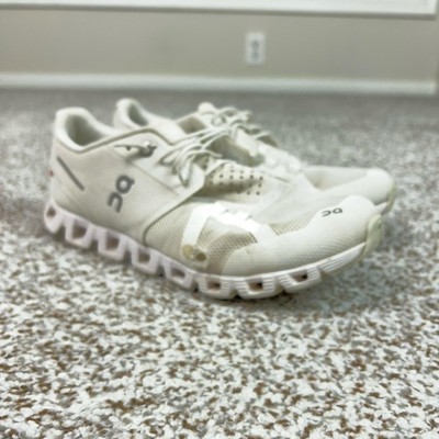 On Cloud Shoes Womens Size 8 White Running Athletic Sneakers CloudTec Comfort