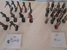 Lot SOLDATS - 11 Plomb et 13 Alu  - Ancien - Guerre - Militaire 